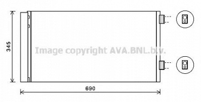 AVA QUALITY COOLING bw5414d -  Конденсатор, кондиционер